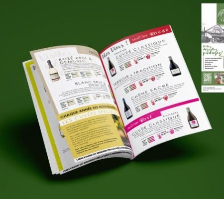 2 versions du dépliants 8 pages de présentation de la Cave Coopérative des&nbsp;(…)