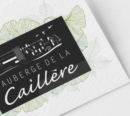 illustration de Création du logo : Auberge de la Caillère - Candé-sur-Beuvron